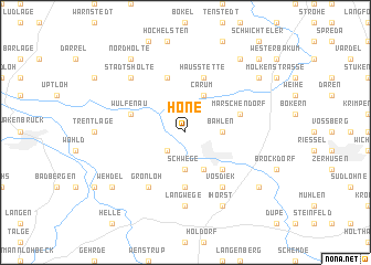 map of Höne