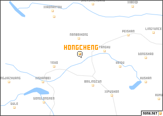 map of Hongcheng