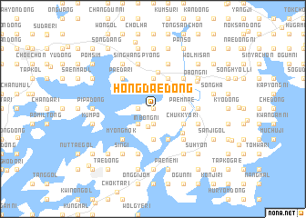 map of Hongdae-dong