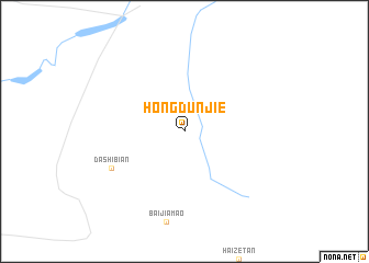map of Hongdunjie