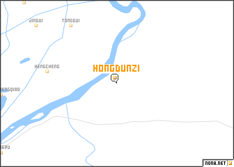 map of Hongdunzi