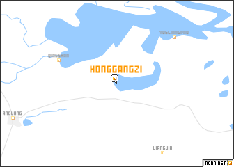 map of Honggangzi