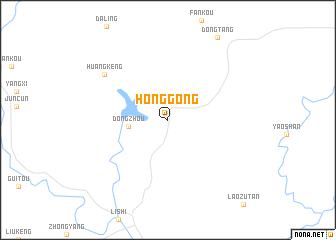 map of Honggong