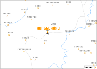 map of Hongguanxu