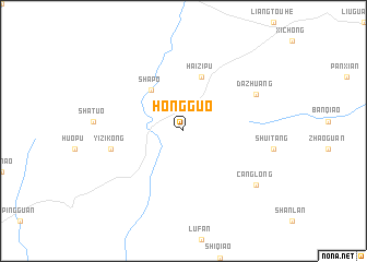 map of Hongguo