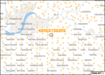 map of Honggyo-dong