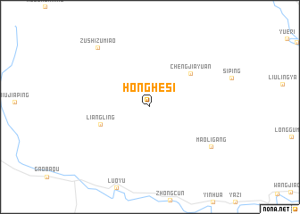 map of Honghesi