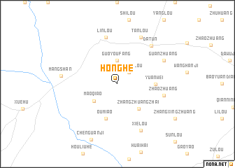 map of Honghe