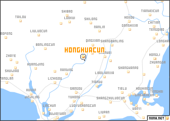 map of Honghuacun