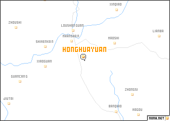 map of Honghuayuan