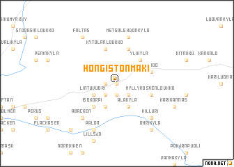 map of Hongistonmäki