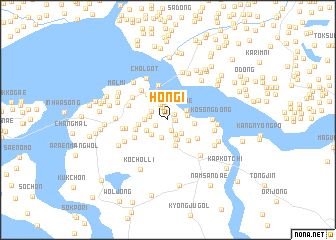 map of Hongi