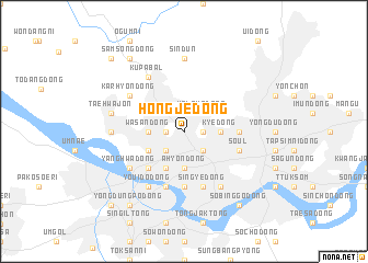 map of Hongje-dong