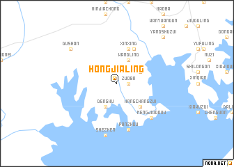 map of Hongjialing