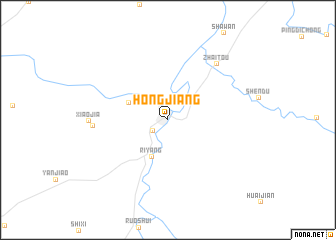 map of Hongjiang