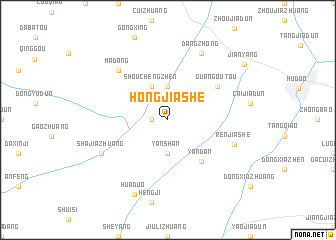 map of Hongjiashe