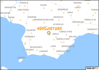 map of Hongjiatuan