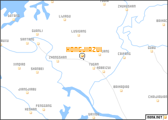 map of Hongjiazui