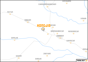 map of Hongjia
