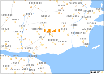 map of Hongjia