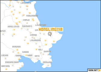 map of Honglingxia