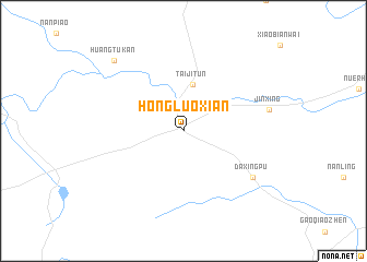 map of Hongluoxian