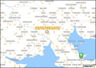 map of Hongnae-dong