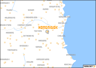 map of Hongnidŏk