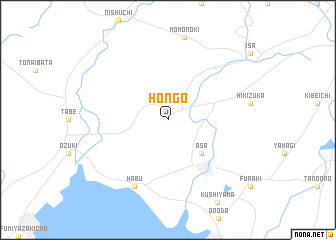 map of Hongō