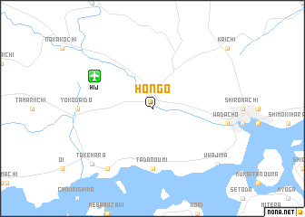 map of Hongō