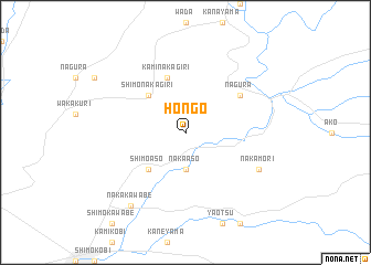 map of Hongō