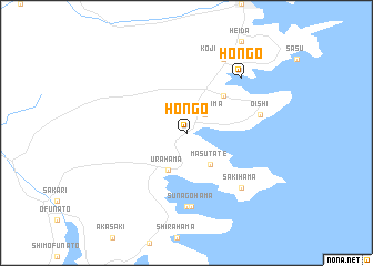 map of Hongō