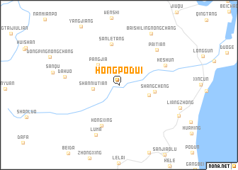 map of Hongpodui