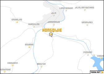 map of Hongqijie