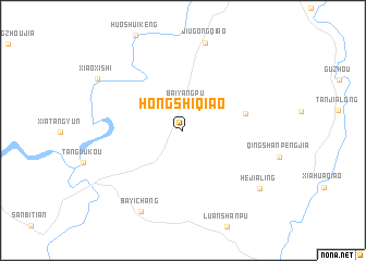 map of Hongshiqiao