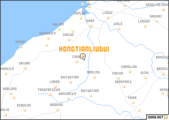 map of Hongtianliudui