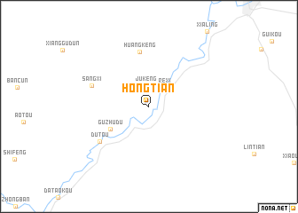 map of Hongtian