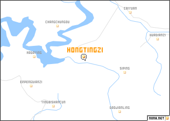 map of Hongtingzi