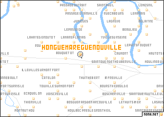 map of Honguemare-Guenouville