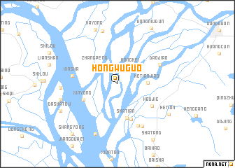 map of Hongwuguo