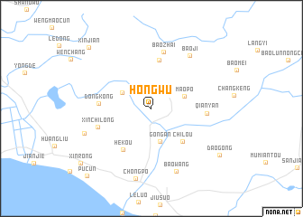 map of Hongwu
