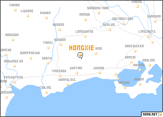 map of Hongxie