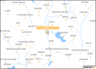 map of Hongxingdui