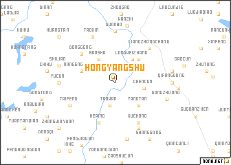 map of Hongyangshu