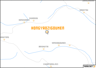 map of Hongyaozigoumen