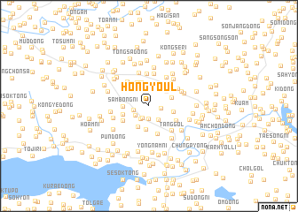 map of Hongyŏul