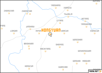 map of Hongyuan