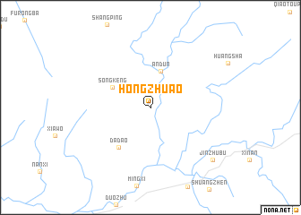 map of Hongzhu\