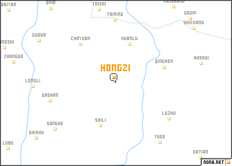 map of Hongzi