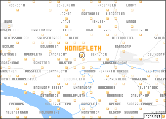 map of Honigfleth